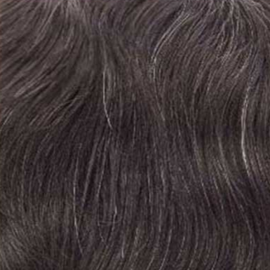 Men's Hair System, Toupee, Wig, Hair Piece. Colour #1B05 Natural Black blended with 5% grey