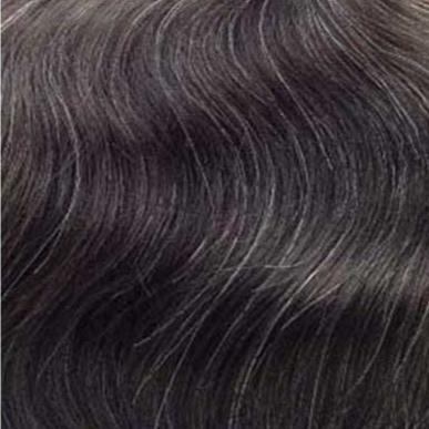 Men's Hair System, Toupee, Wig, Hair Piece. Colour #1B10 Natural Black blended with 10% grey