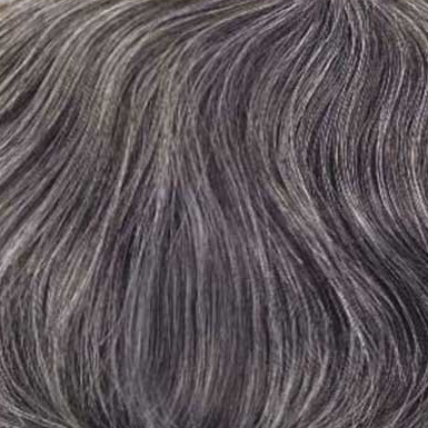 Men's Hair System, Toupee, Wig, Hair Piece. Colour #1B50 Natural Black blended with 50% grey