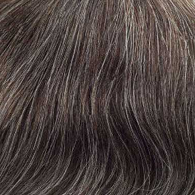 Men's Hair System, Men's Toupee, Men's Wig, Men's Hair Piece. Colour #240 Darkest Brown blended with 40% grey. Locate Core Benefits Toowoomba