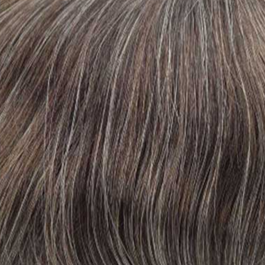 Men's Hair System, Men's Toupee, Men's Wig, Men's Hair Piece. Colour #340 Dark Brown blended with 40% grey. Locate Core Benefits Toowoomba