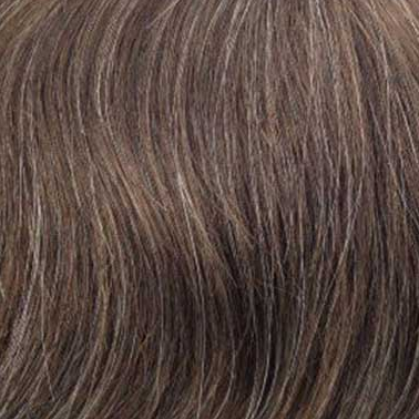 Men's Hair System, Men's Toupee, Men's Wig, Men's Hair Piece. Colour #420 Medium Brown blended with 20% grey. Locate Core Benefits Toowoomba