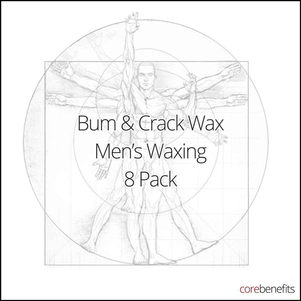 8 Pack | Men's Bum & Crack Wax | Saving $122.00 - Core Benefits Toowoomba - 8 Pack
